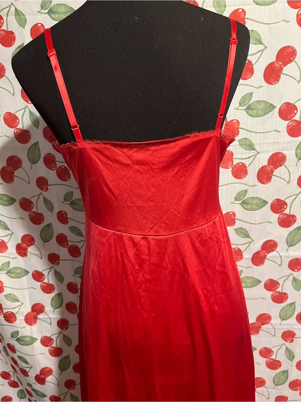 Red Slip Dress - Picture 4 of 9